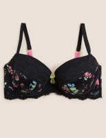 Marks and Spencer Boutique Emilia Satin Floral Wired Balcony Bra A-E