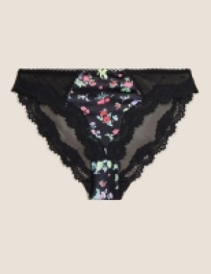 Marks and Spencer Boutique Emilia Satin Floral High Leg Knickers