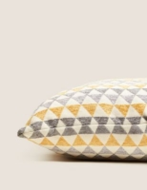 M&s Collection Chenille Geometric Cushion