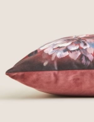 M&s Collection Velvet Floral Cushion