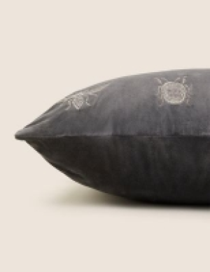M&s Collection Velvet Insect Embroidered Cushion