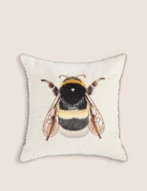 M&s Collection Bumblebee Embroidered Cushion