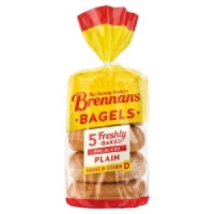 Brennans Plain Bagels 5 Pack