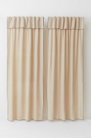 HM  2-pack linen-mix curtains