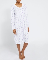 Dunnes Stores  Long-Sleeved Cotton Lace Nightdress