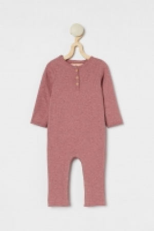 HM  Ribbed cotton romper suit