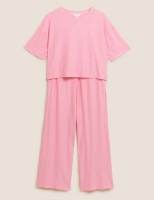 Marks and Spencer M&s Collection Flexifit Lounge Crop Leg Pyjama Set