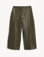Marks and Spencer Jaeger Leather Wide Leg Culottes