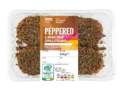 4 Peppered Irish Beef Grillsteaks 2.99 €