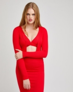 Seamless Long-Sleeved Rib Cardigan 5.00 €