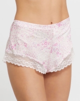 Dunnes Stores  Sara Satin Shorts With Lace Trim