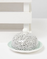 Dunnes Stores  Carolyn Donnelly Eclectic Dotty Butter Dish