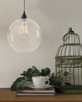 Dunnes Stores  Round Glass Ball Ceiling Light Fitting