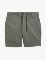 Marks and Spencer Jaeger Cotton Stretch Drawstring Shorts