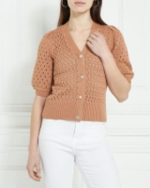 Dunnes Stores  Gallery Cotton Pointelle Cardigan