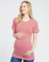 Dunnes Stores  Savida Maternity Striped T-Shirt
