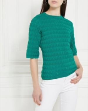 Dunnes Stores  Gallery Capri Pointelle Knit Lightweight Jumper