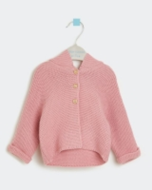 Dunnes Stores  Leigh Tucker Willow Pink Demi Hooded Cardigan (Newborn-23mth