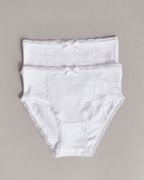 Dunnes Stores  Paul Costelloe Living White Briefs - Pack Of 2 (5 - 13 years