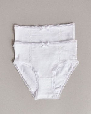 Dunnes Stores  Paul Costelloe Living White Briefs - Pack Of 2 (5 - 13 years