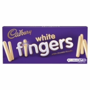 CADBURY WHITE FINGERS 114G