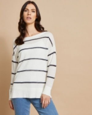 Dunnes Stores  Paul Costelloe Studio Olivia Jumper in Navy Stripes