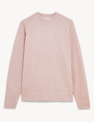 Marks and Spencer Jaeger Pure Cotton Jersey Loopback Sweater