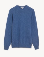 Marks and Spencer Jaeger Pure Cotton Knitted Crew Neck Jumper