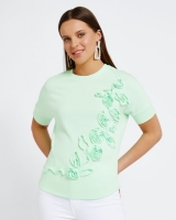 Dunnes Stores  Savida Flower Front T-Shirt