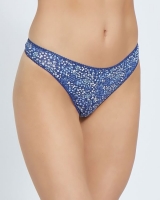 Dunnes Stores  Print Cotton Rich Thongs - Pack of 5