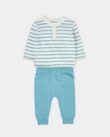 Dunnes Stores  Two-Piece Striped Knit Set (Newborn - 12 months)