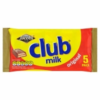 Centra  Jacobs Club Milk 5 Pack 120g