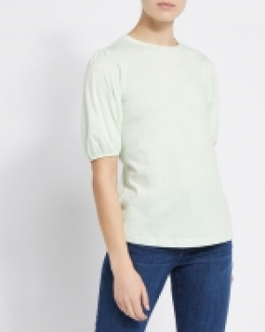 Puff Sleeve Cotton T-Shirt 3.00 €