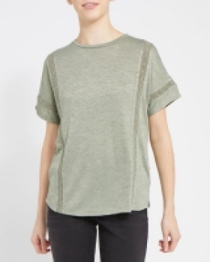 Dunnes Stores  Lace Trim Tee