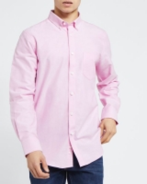 Regular Fit Long-Sleeved Oxford Solid Shirt