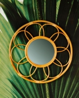 Dunnes Stores  Carolyn Donnelly Eclectic Flower Rattan Mirror