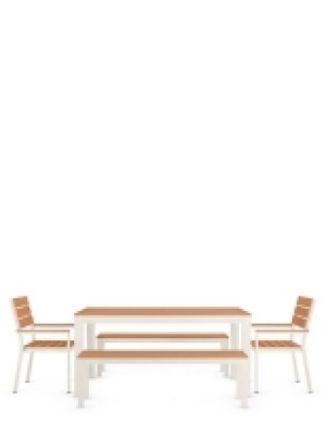 Marks and Spencer M&s Collection Porto 6 Seater Dining Table with Benches