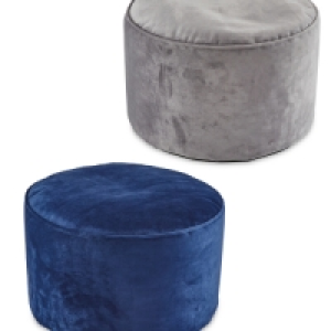 Aldi  Kirkton House Velvet Pouffe