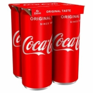 COCA COLA CAN PACK 4 X 330ML 2.90 €