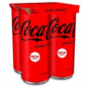 COKE ZERO CAN PACK 4 X 330ML