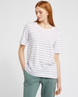 Dunnes Stores  Carolyn Donnelly The Edit Stone Striped T-Shirt