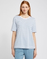 Dunnes Stores  Carolyn Donnelly The Edit Blue Striped T-Shirt