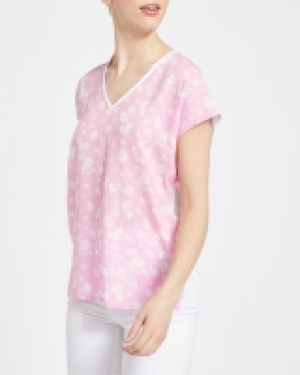 Dunnes Stores  Printed V-Neck Top