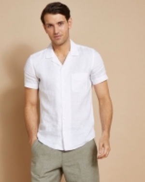 Paul Costelloe Living Cuban Collar Short-Sleeved Linen Shirt 20.00 €