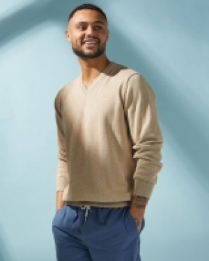 Regular Fit Cotton V-Neck Jumper 10.00 €