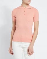 Dunnes Stores  Rib Polo Neck T-Shirt