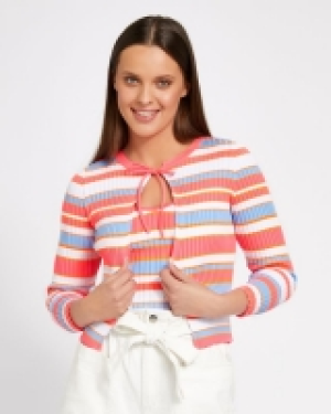 Dunnes Stores  Savida Tie Stripe Cardigan