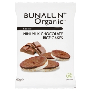 Bunalun Organic Mini Milk Chocolate Rice Cakes
