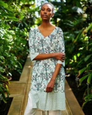 Dunnes Stores  Carolyn Donnelly The Edit Green V-Neck Kaftan