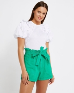 Dunnes Stores  Savida Poplin Frill Top